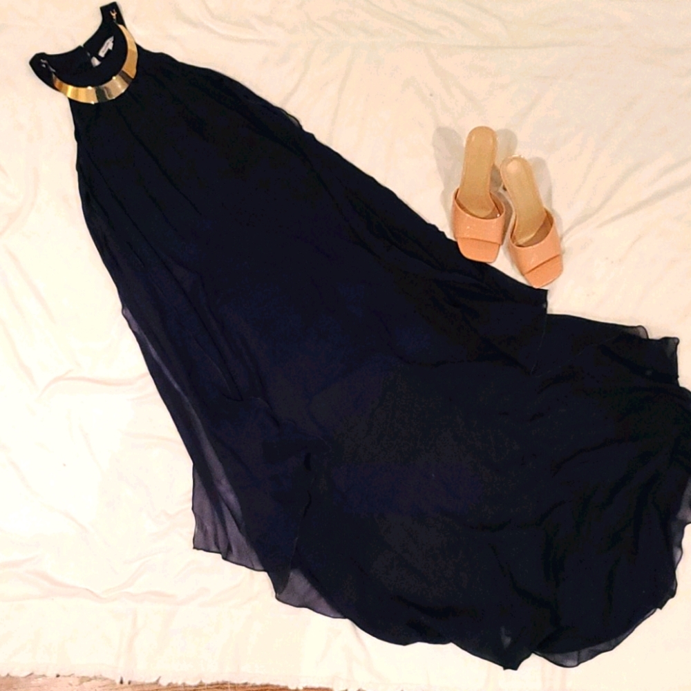 Charlotte Russe Flowy Maxi Dress Sz Small